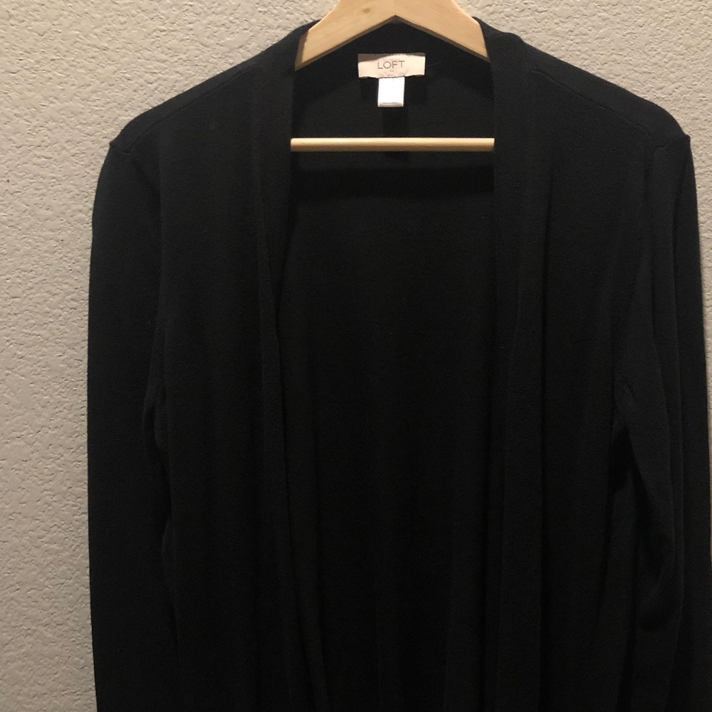 Loft Black Cardigan Size M